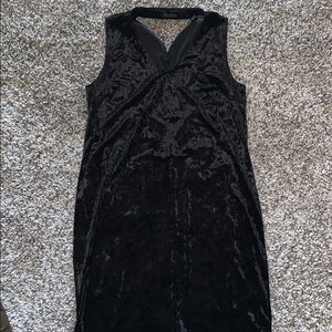 Beautiful worn once black velvet dress
